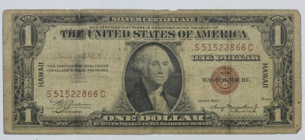 Hawaii Note WW2 Series 1935-A $1 Silver Certificate Fr-2300 326Q