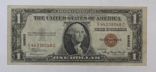 Hawaii Note WW2 Series 1935-A $1 Silver Certificate Fr-2300 3HNC