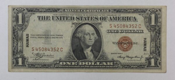 Hawaii Note WW2 Series 1935-A $1 Silver Certificate Fr-2300 39XM