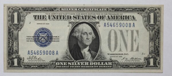 1928 $1 Silver Certificate Friedberg# 1600 Uncirculated 3NIH