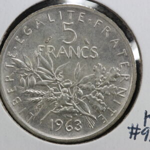 1963 France 5 Francs BU KM# 926 39RA