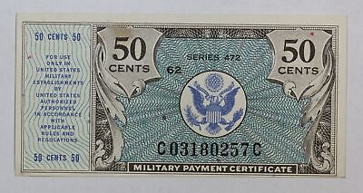Series 472 Military Payment Certificate 50 Cents M#824 3HMC