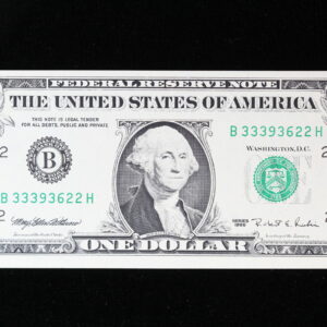 1995 Web Note 5/8 WP20 $1 Federal Reserve Note Fr. 1921-B CU 3HSD