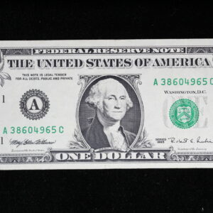 1995 Web Note 2/9 WP18  $1 Federal Reserve Note CU 3A8F