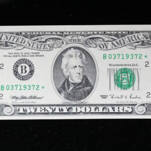 1995 $20 *Star Federal Reserve Note Fr. 2081B* CU 3A5X