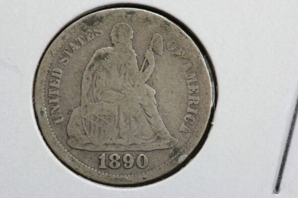 1890 Seated Liberty Dime 31EE
