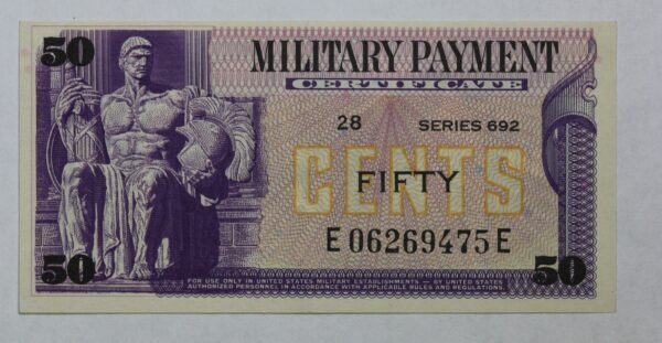 Series 692 Military Payment Certificate 50 Cents M-934 CU+ 1146