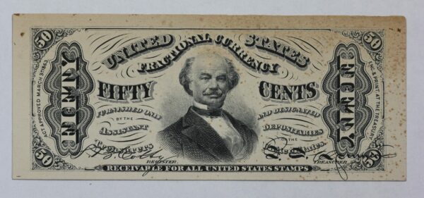 Specimen US 1863 Fractional Currency 50 Cents Third Series Fr# 1334 1O8U