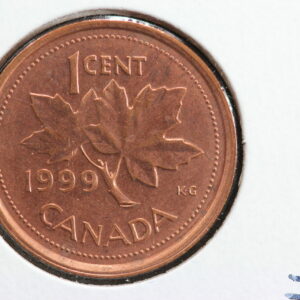 1999 Canada 1 Cent BU Red KM# 289 32D2