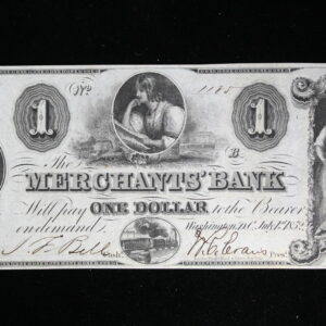 Merchants Bank $1 DC-1060-05 The Student. Fillmore Left CU 3WK2