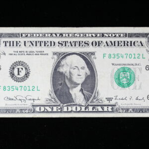 1988A Web Note 3/1 WP9 $1 Federal Reserve Note AU 3PQ4