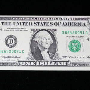 1995 Web Note 4/9 WP21  $1 Federal Reserve Note CU 3HY6