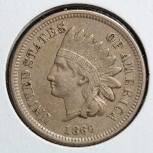 1860 Indian Head Cent Pointed Bust VF 3AB8