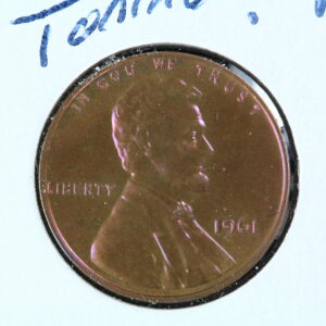 1961 Proof Memorial Cent Cherry Toning 32M6