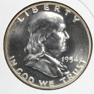 1954 Proof Franklin Half Dollar GEM 32WO