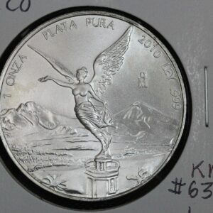 2010 Mexico Libertad 1 Onza Silver Coin KM# 639 3AKZ