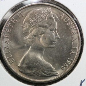 1966 (C) Australia 20 Cent BU 1st Year Decimal Coinage KM# 66 39PU