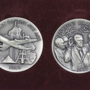 1959 - 1961 Symphonette Sterling Silver American History Medal Set 3XBU