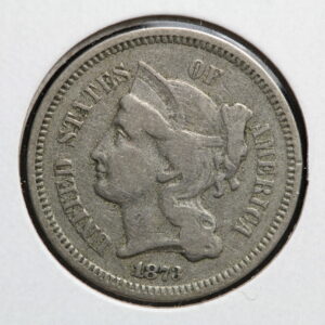 1873 Three Cent Nickel (3C) Open 3 32XR