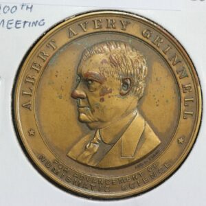 1941 Detroit Coin Club 400th Meeting Commemorative Brone Medallion 3I9F