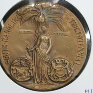 1970-P South Carolina Tricentennial High Relief Bronze Medallion 32U7