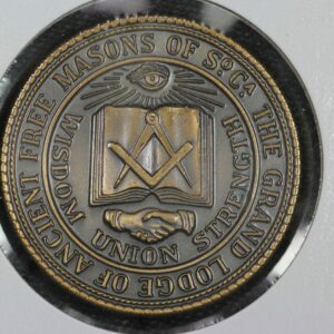 1976 South Carolina Bicentennial Freemason Bronze Medallion 3XP8