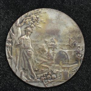 1928 Wiltz Luxembourg Art Exhibition Commemorative Medallion 32U4