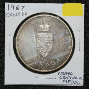 1967 Canada Confederation Centennial Sterling Silver Medallion 3XSC
