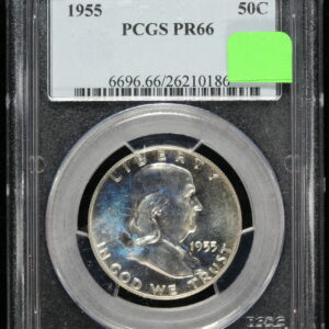 1955 Proof Franklin Half Dollar PCGS PR 66 3QBR