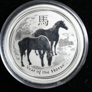 2014-P Yot Horse Silver Coin Australia 50 Cents 1/2oz 3QBZ