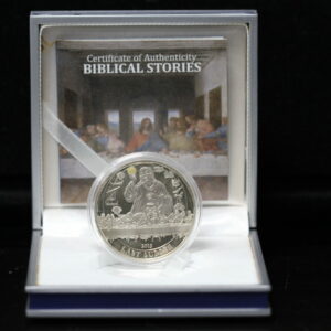 2015 Palau $2 Biblical Stories The Last Supper Sterling Silver Coin 3APD