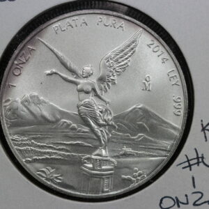 2014 Mexico Libertad 1 Onza Silver Coin KM# 639 39IZ