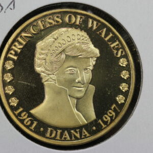 1961 - 1997 Princess Diana Memoriam Queen of Hearts Medal 32ZJ