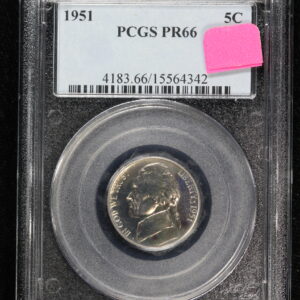 1951 Proof Jefferson Nickel PCGS PR 66 40Q1