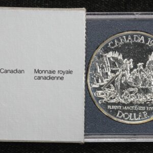 1989 Canada Mackenzie River Bicentennial Commemorative $1 KM# 168 40QV