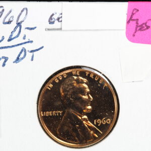 1960 Proof Memorial Cent Cherrypickers FS-101 DDO Large Date Over Small 4GFS