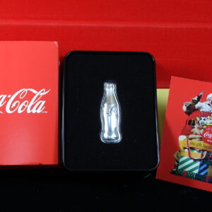 Coca-Cola Silver Bottle 1oz #0197/1000 Christmas OMP 4VWR
