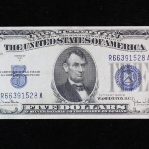 1934D-Narrow $5 Silver Certificate Fr. 1654N R66391528A AU+++ 4GGI