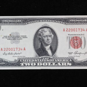 1953 $2 United States Note (Legal Tender) Fr. 1509 A22001734A CU 4VD6