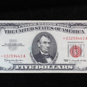 1963* $5 United States Note (Legal Tender) Fr. 1536* Star03259443A 48QR