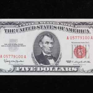 1963 $5 United States Note (Legal Tender) Fr. 1536 A05779100A 48QQ