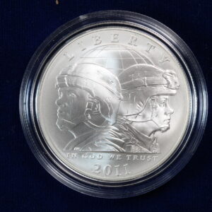 2011-S United States Army 236th Anni Uncirculated Silver Dollar OGP 4W2C