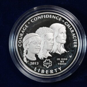 2013-W Girl Scouts Centennial (100 Years) Proof Silver Dollar OGP 48Y3