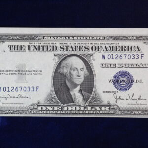 1935D Wide $1 Silver Certificate Fr. 1613W W01267033F CU 4OCX