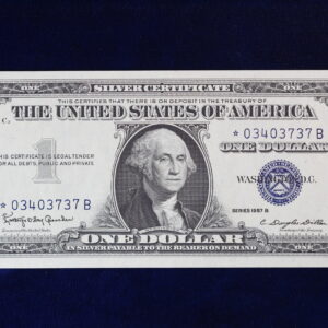 1957B* $1 Silver Certificate Fr. 1621* Star 03403737B CU 4W2Q