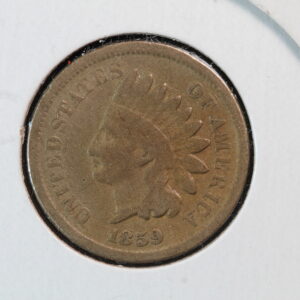 1859 Indian Head Cent 3AEA