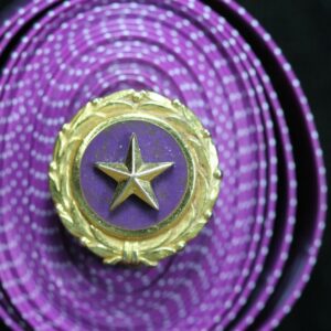 Gold Star Lapel Button E I F Authorized Act of Congress 1 August 1947 4OEA