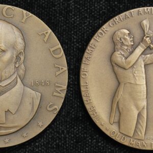 1972 John Quincy Adams Great Americans NY University Bronze Medal 4O9R