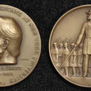 1964 Ulysses S Grant Hall Fame Great Americans NY University Bronze Medal 48U6