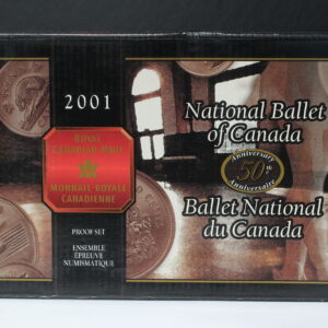 2001 Canada Silver Proof Set 8 Coins National Ballet of Canada w/Box & COA 48VG